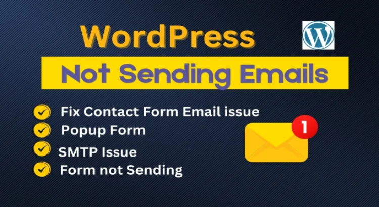 I will fix email issue, contact form issue, wordpress form, smtp issue, wordpress fix
