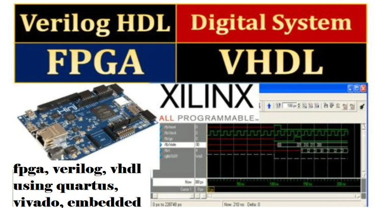 I will do fpga, verilog, vhdl using quartus, vivado, embedded systems, xilinx ise tasks