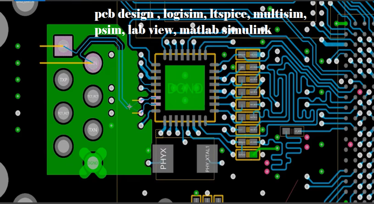 I will do pcb design , logisim, ltspice, multisim,psim, lab view, matlab simulink