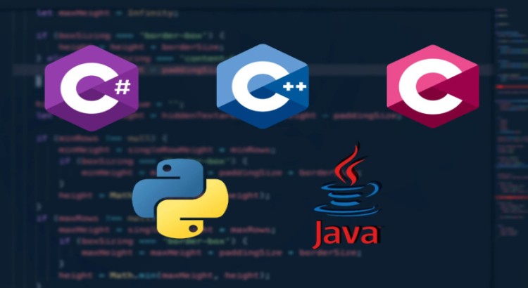 I will do programming in java, cpp, c sharp, c, and python