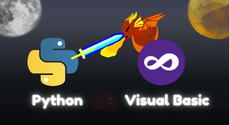 do programming in python or visual basic