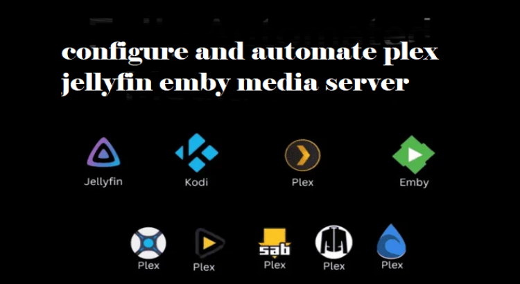 I will configure and automate plex jellyfin emby media server