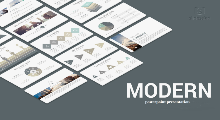 I will create a modern powerpoint presentation